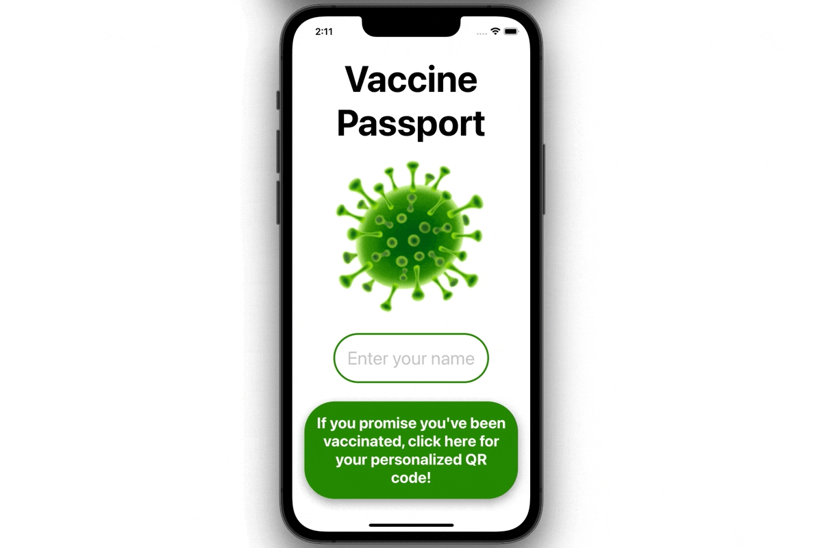 Vaccine Passport App